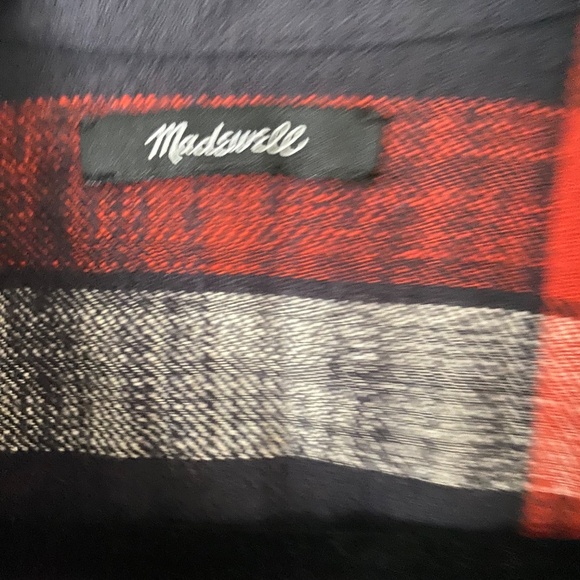 Madewell woven flannel button top size small - Picture 3 of 3